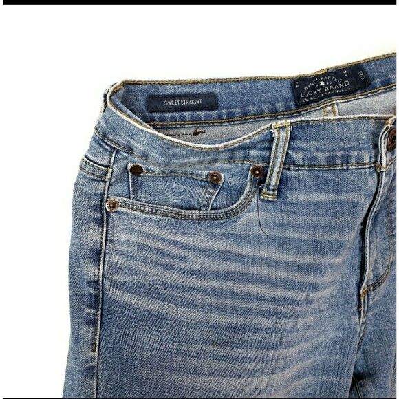 LUCKY BRAND Sweet Straight Leg Medium Light Wash Casual Jeans Size: 6/29 - Picture 3 of 7